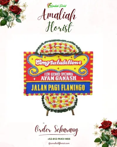Bunga Papan Congratulation di Rumah Duka Alam Sutera